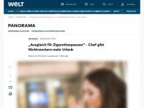 Bild zum Artikel: „Ausgleich für Zigarettenpausen“ – Chef gibt Nichtrauchern mehr Urlaub