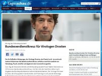 Bild zum Artikel: Bundesverdienstkreuz für Virologe Drosten