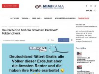 Bild zum Artikel: Deutschland hat die ärmsten Rentner? Faktencheck