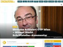 Bild zum Artikel: Robert Menasse: „Sie wollen Wien nach vorne bringen, Herr Blümel?“