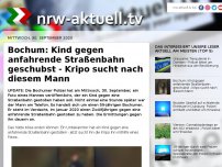 Bild zum Artikel: Bochum: Kind gegen anfahrende Straßenbahn geschubst - Kripo sucht nach diesem Mann