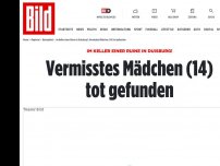 Bild zum Artikel: Im Keller einer Bauruine in Duisburg - Vermisstes Mädchen (14) tot gefunden
