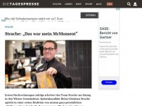 Bild zum Artikel: Strache: „Das war mein McMoment“