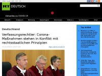 Bild zum Artikel: Verfassungsrechtler: Corona-Maßnahmen stehen in Konflikt mit rechtsstaatlichen Prinzipien