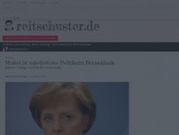 Bild zum Artikel: Merkel unbeliebteste Politikerin Deutschlands