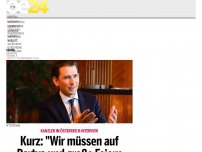 Bild zum Artikel: Kurz: 'Wir müssen auf Partys und große Feiern verzichten'