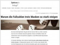 Bild zum Artikel: Warum die Fallzahlen trotz Masken so stark steigen