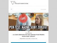 Bild zum Artikel: 12 Lügen über den PCR-Test der Rechtsextremen Naomi Seibt zerlegt