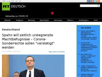 Bild zum Artikel: Spahn will zeitlich unbegrenzte Machtbefugnisse – Corona-Sonderrechte sollen 'verstetigt' werden