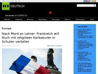 Bild zum Artikel: Nach Mord an Lehrer: Frankreich will Buch mit religiösen Karikaturen in Schulen verteilen