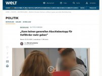 Bild zum Artikel: „Kann keinen generellen Abschiebestopp für Gefährder mehr geben“