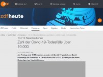 Bild zum Artikel: Zahl der Covid-19-Todesfälle über 10.000