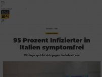 Bild zum Artikel: 95 Prozent Infizierter in Italien symptomfrei