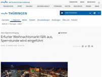 Bild zum Artikel: Erfurter Weihnachtsmarkt fällt aus