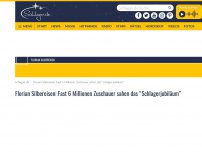 Bild zum Artikel: Florian Silbereisen: Fast 6 Millionen Zuschauer sahen das “Schlagerjubiläum”