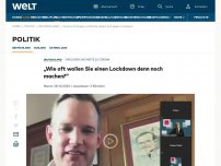 Bild zum Artikel: Virologen und Ärzte stellen sich gegen Lockdown
