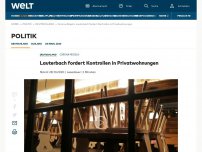 Bild zum Artikel: Lauterbach fordert Kontrollen in Privatwohnungen