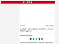 Bild zum Artikel: Frankreich will rechtsextreme türkische 'Graue Wölfe' verbieten