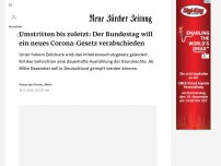 Bild zum Artikel: Umstritten bis zuletzt: Der Bundestag will ein neues Corona-Gesetz verabschieden