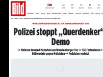 Bild zum Artikel: Gegner der Corona-Maßnahmen in Berlin - „Bitte entfernen Sie sich“ wird ignoriert