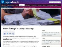 Bild zum Artikel: Neuauszählung bestätigt Biden als Sieger in Georgia