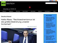 Bild zum Artikel: Heiko Maas: 'Rechtsextremismus ist die größte Bedrohung unserer Sicherheit'