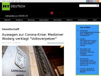 Bild zum Artikel: Aussagen zur Corona-Krise: Mediziner Wodarg verklagt 'Volksverpetzer'