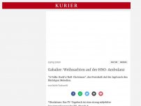 Bild zum Artikel: Gabalier: Weihnachten auf der HNO-Ambulanz