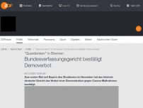 Bild zum Artikel: Bundesverfassungsgericht bestätigt Demoverbot