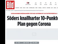 Bild zum Artikel: 12 Uhr tagt Kabinett - Verschärft Söder heute die Corona-Maßnahmen?