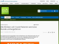 Bild zum Artikel: Alle Kliniken voll: Rettungsdienst irrt mit Covid-Patientin umher