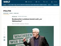 Bild zum Artikel: Bundesweiter Lockdown kommt wohl „vor Weihnachten“