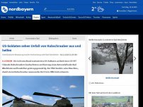 Bild zum Artikel: US-Soldaten sehen Unfall von Hubschrauber aus und helfen