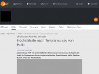 Bild zum Artikel: Höchststrafe nach Terroranschlag von Halle