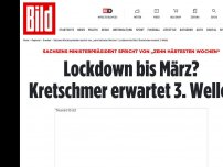 Bild zum Artikel: Ab 10. Januar - Kretschmer erwartet dritte Corona-Welle!