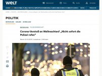 Bild zum Artikel: Corona-Verstoß an Weihnachten? „Nicht sofort die Polizei rufen“