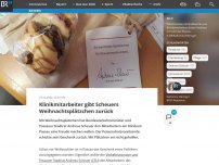 Bild zum Artikel: Klinikmitarbeiter geben Scheuers Weihnachtsplätzchen zurück