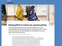 Bild zum Artikel: Maskenpflicht in Schule war verfassungswidrig