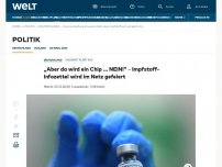 Bild zum Artikel: „Aber da wird ein Chip… NEIN!“ – Impfstoff-Infozettel wird im Netz gefeiert