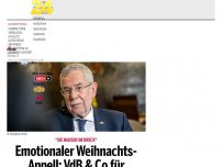 Bild zum Artikel: Emotionaler Weihnachts-Appell: VdB & Co für Flüchtlingsaufnahme