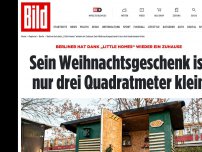 Bild zum Artikel: Dank „Little Homes“ ein Zuhause - Sein Weihnachtsgeschenk ist drei Quadratmeter klein