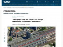 Bild zum Artikel: Tritte gegen Kopf und Körper – 16-Jährige misshandelt behinderten Obdachlosen