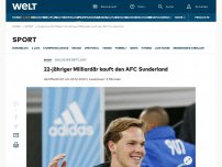 Bild zum Artikel: 22-jähriger Milliardär kauft den AFC Sunderland