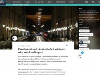 Bild zum Artikel: Kanzleramt und Länderchefs: Lockdown wird wohl verlängert