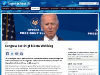 Bild zum Artikel: US-Kongress bestätigt Bidens Wahl zum Präsidenten