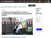 Bild zum Artikel: 9 Millionen Pappaufsteller von Kurz angekommen: Impfungen können endlich starten