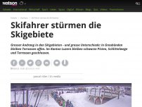 Bild zum Artikel: Ski-Fahrer stürmen die Ski-Gebiete