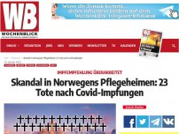 Bild zum Artikel: Skandal in Norwegens Pflegeheimen: 23 Tote nach Covid-Impfungen