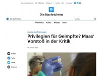 Bild zum Artikel: Corona-Beschränkungen - Kritik an Forderung nach Ausnahmen für Geimpfte