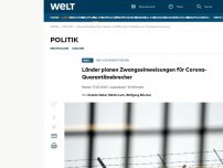 Bild zum Artikel: Länder planen Zwangseinweisungen für Corona-Quarantänebrecher